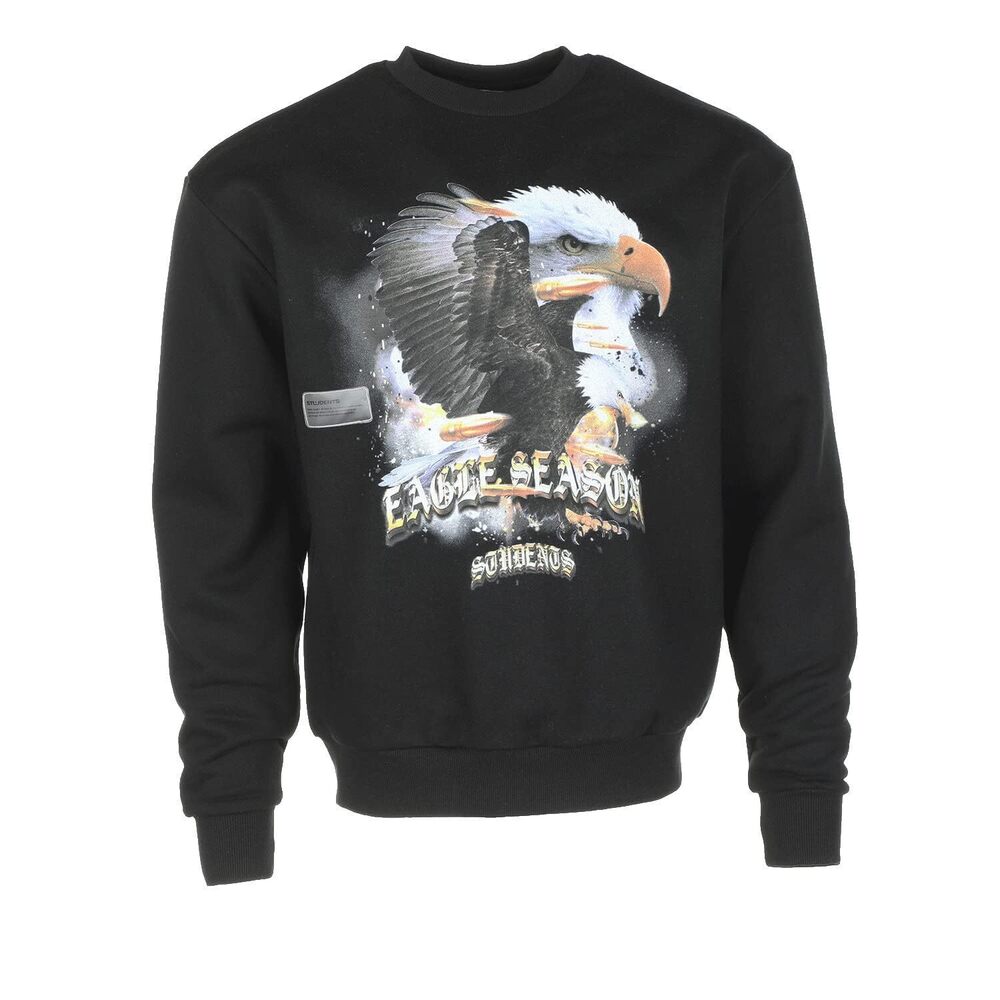 Students Eagle Season Crew Sweater Black LG